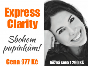 Sbohem pupínky s express Clarity