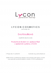 Certifikát LYCON Eva K.