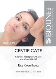 Certifikát Caresse