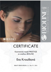 Certifikát Prestige