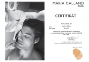 Certifikát pro pánské ošetření od Maria Galland