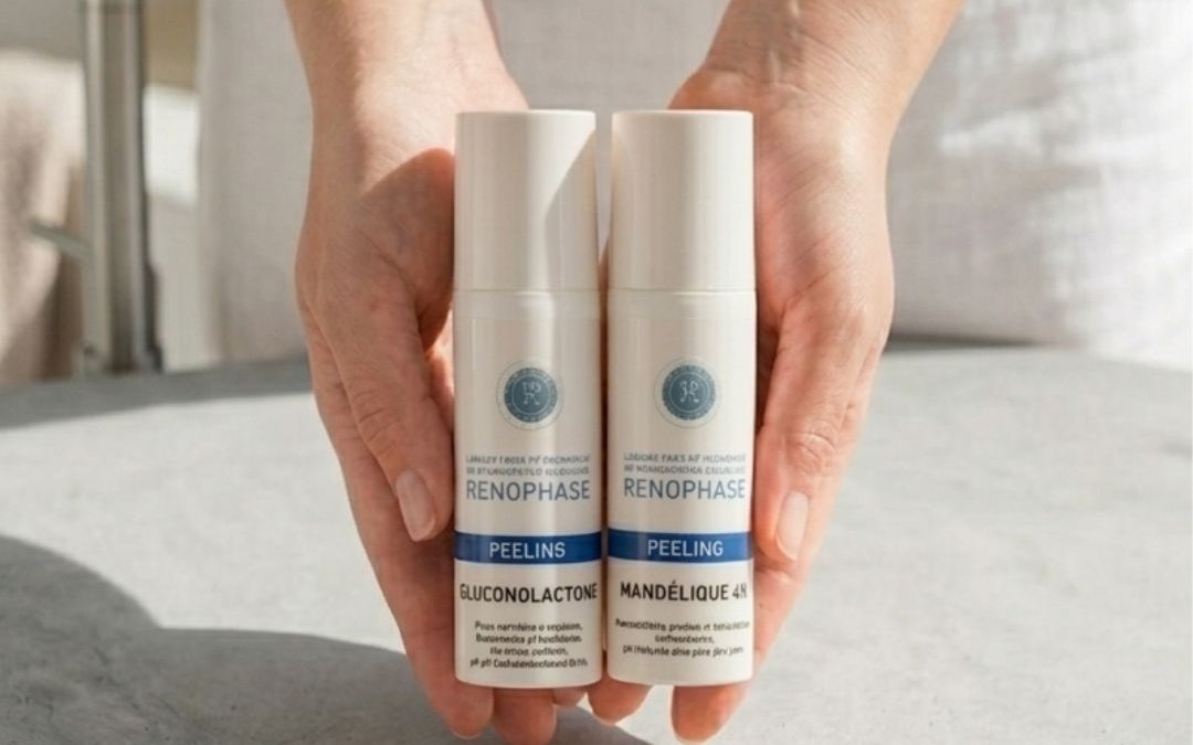 Mandle a glukonolakton: Architektura pleti bez dramatu