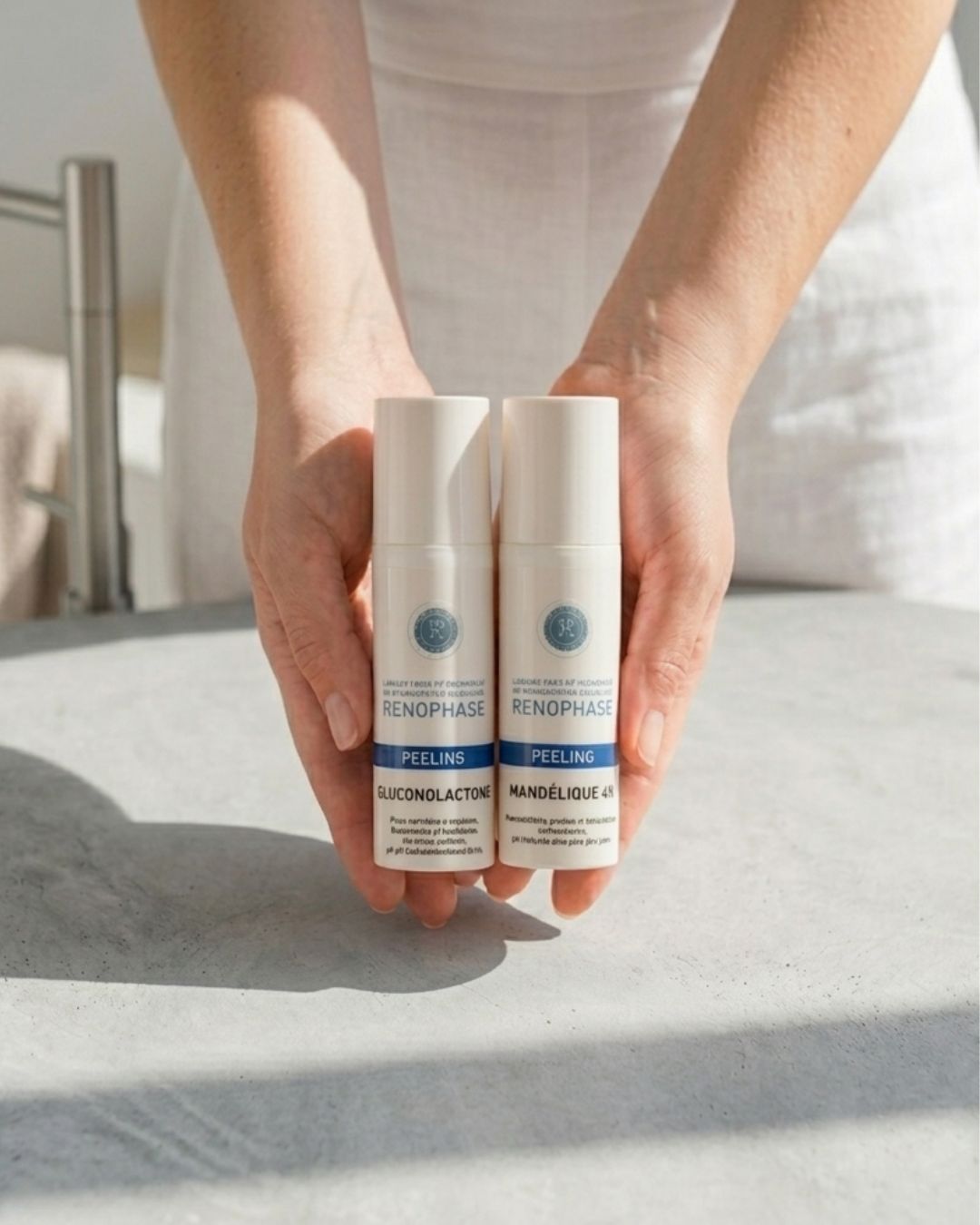 Mandle a glukonolakton: Architektura pleti bez dramatu